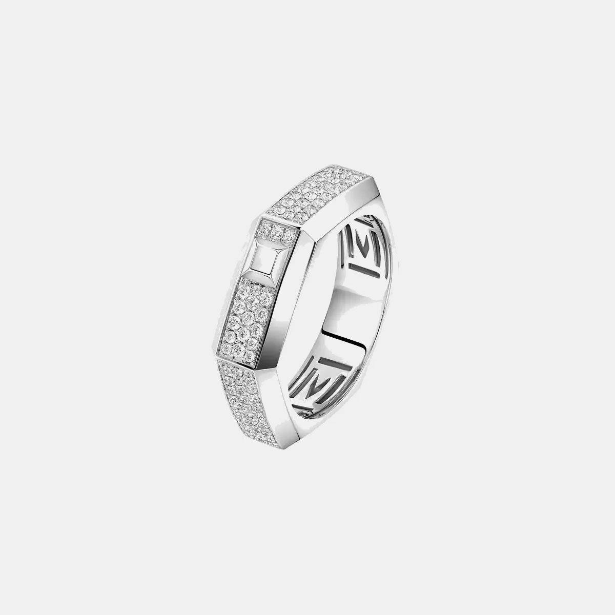 Bague pavée Moderniste MM - Image 3
