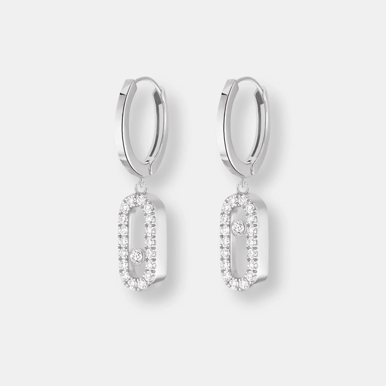 Boucles d'oreilles créoles move uno - Image 2