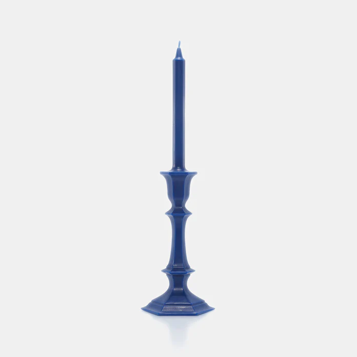 Bougie harcourt bougeoir bleu