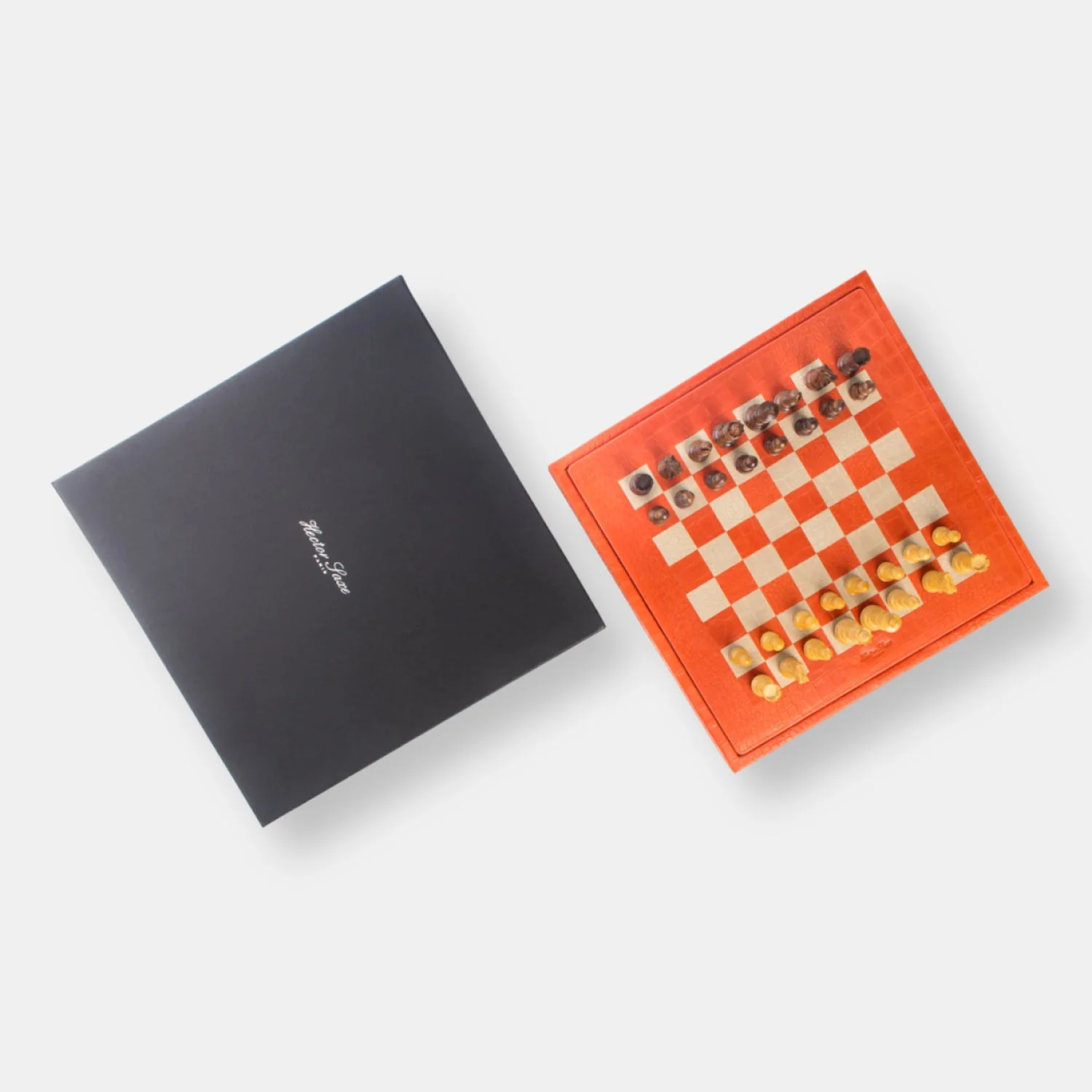 Coffret d'échecs 35cm alligator corail - Image 2