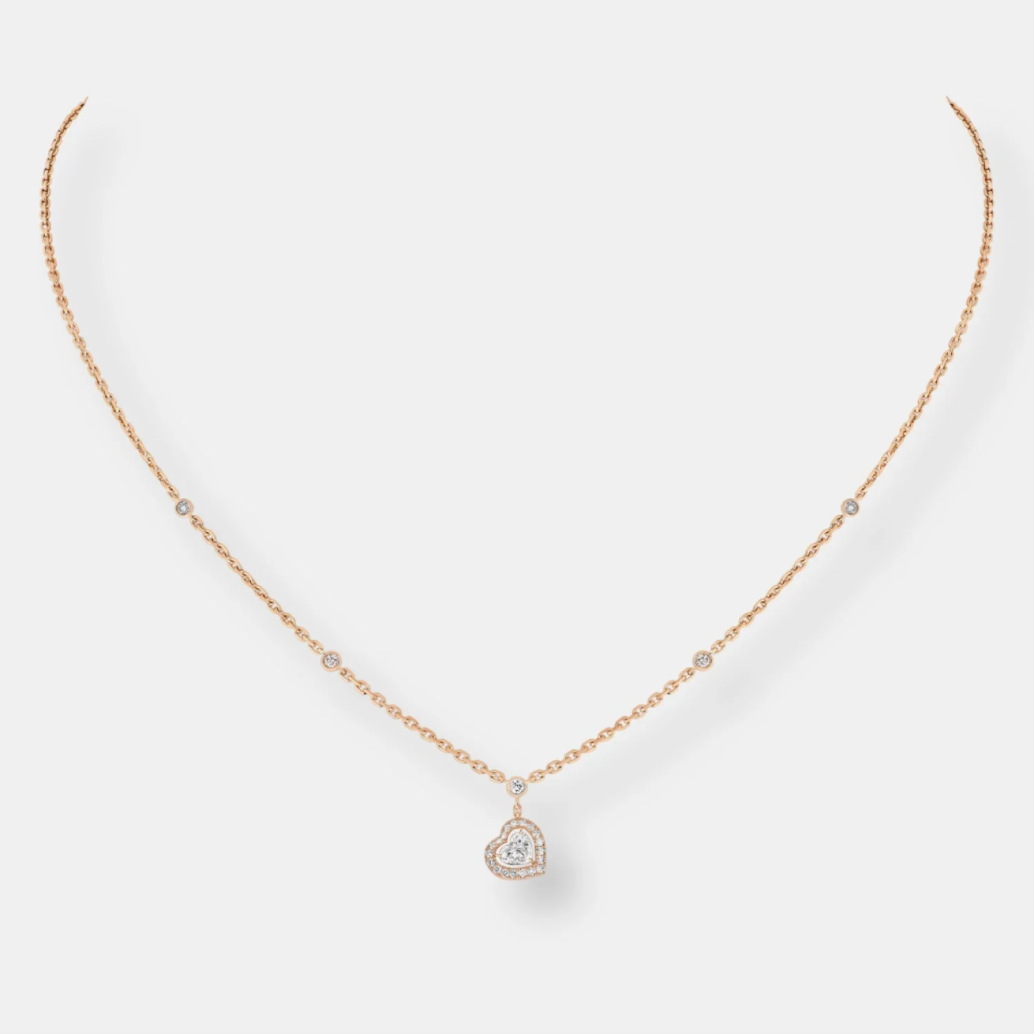 Collier joy diamants cœur 0,15ct