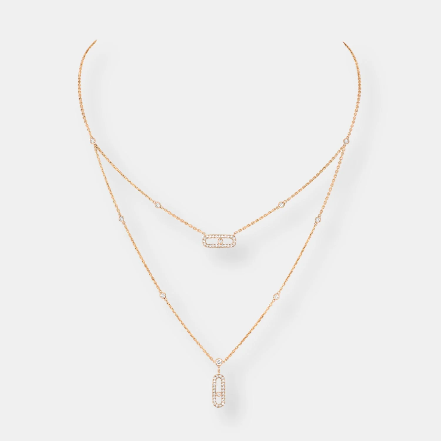 Collier move uno 2 rangs