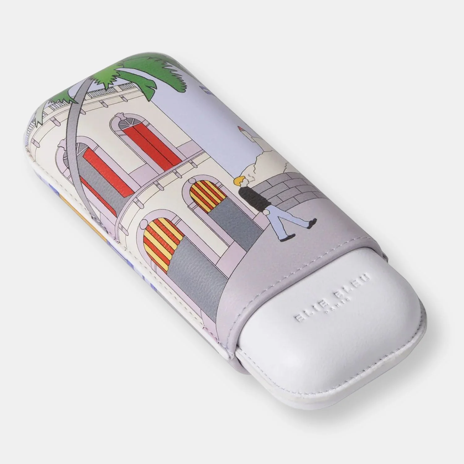 Etui cuir "casa cubana n°2" 2 cigares (calibre 27)