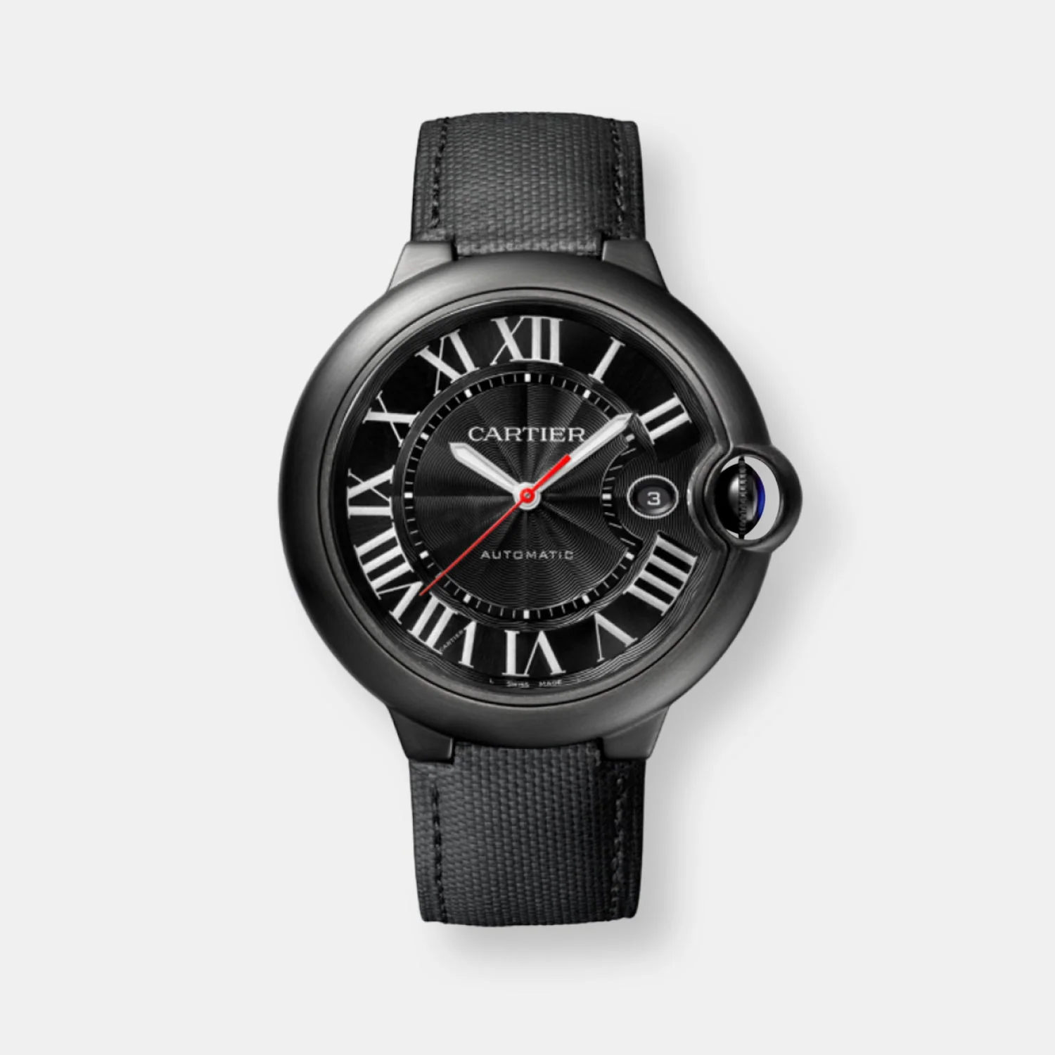 Montre ballon bleu de cartier carbone