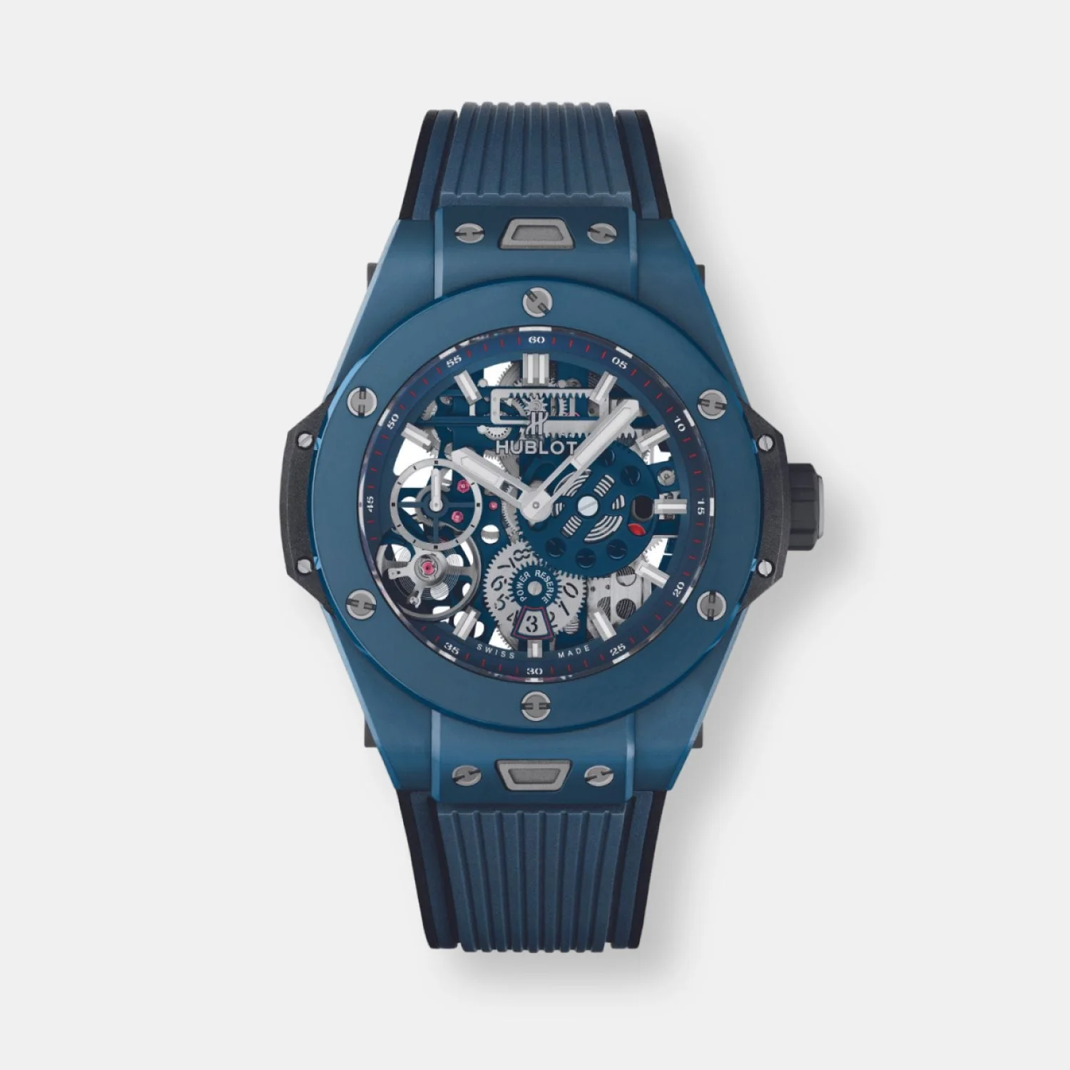Montre big bang meca-10 céramique bleu