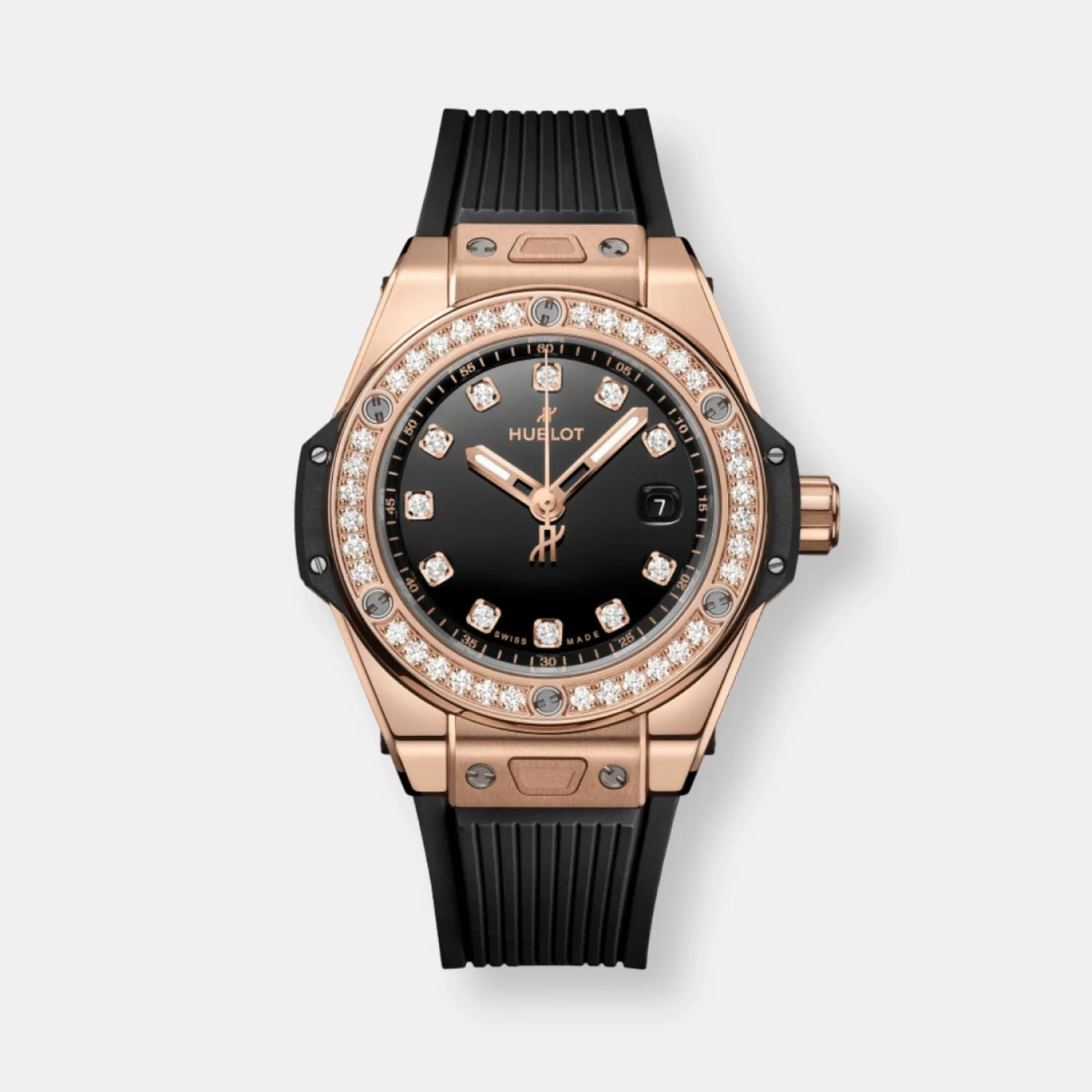 Montre big bang one click king gold diamonds