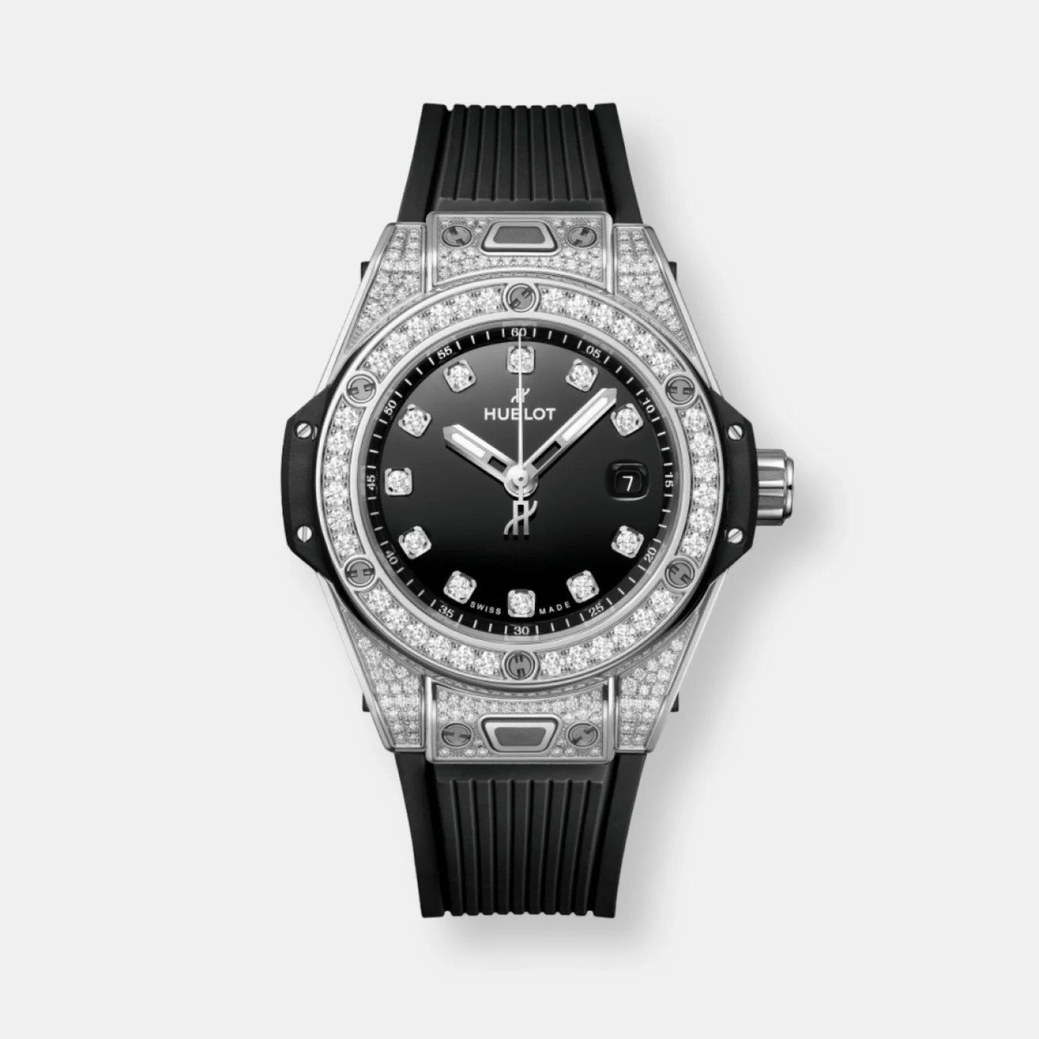 Montre big bang one click steel pavé