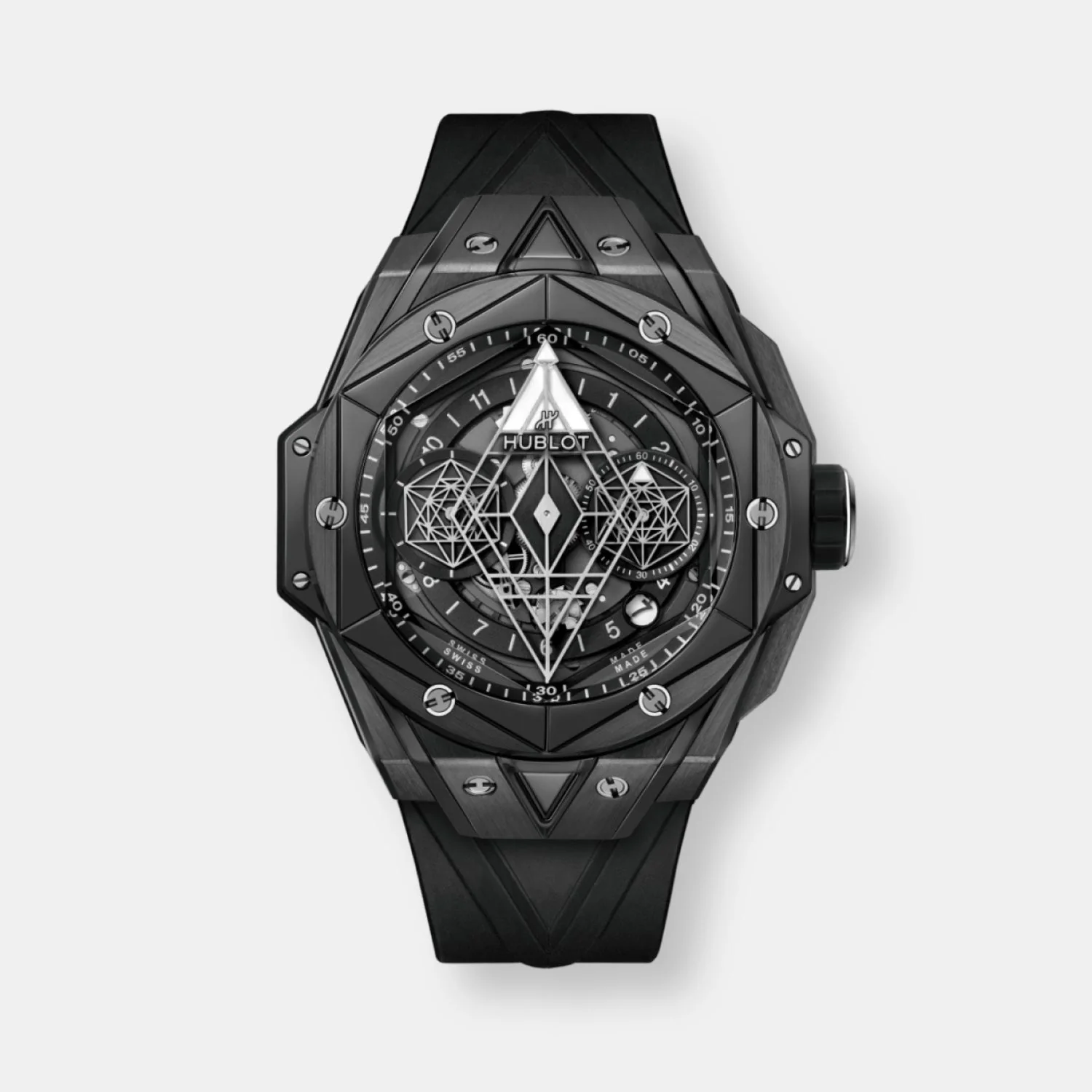 Montre big bang unico sang bleu ii black magic