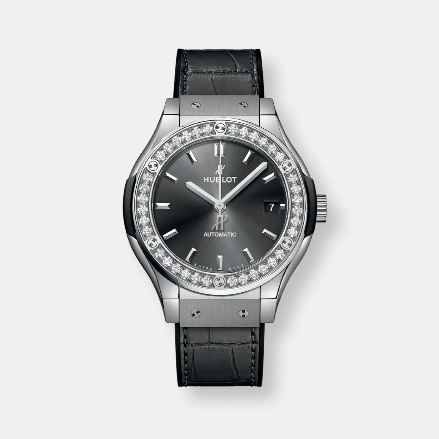 Montre classic fusion titanium racing grey diamonds