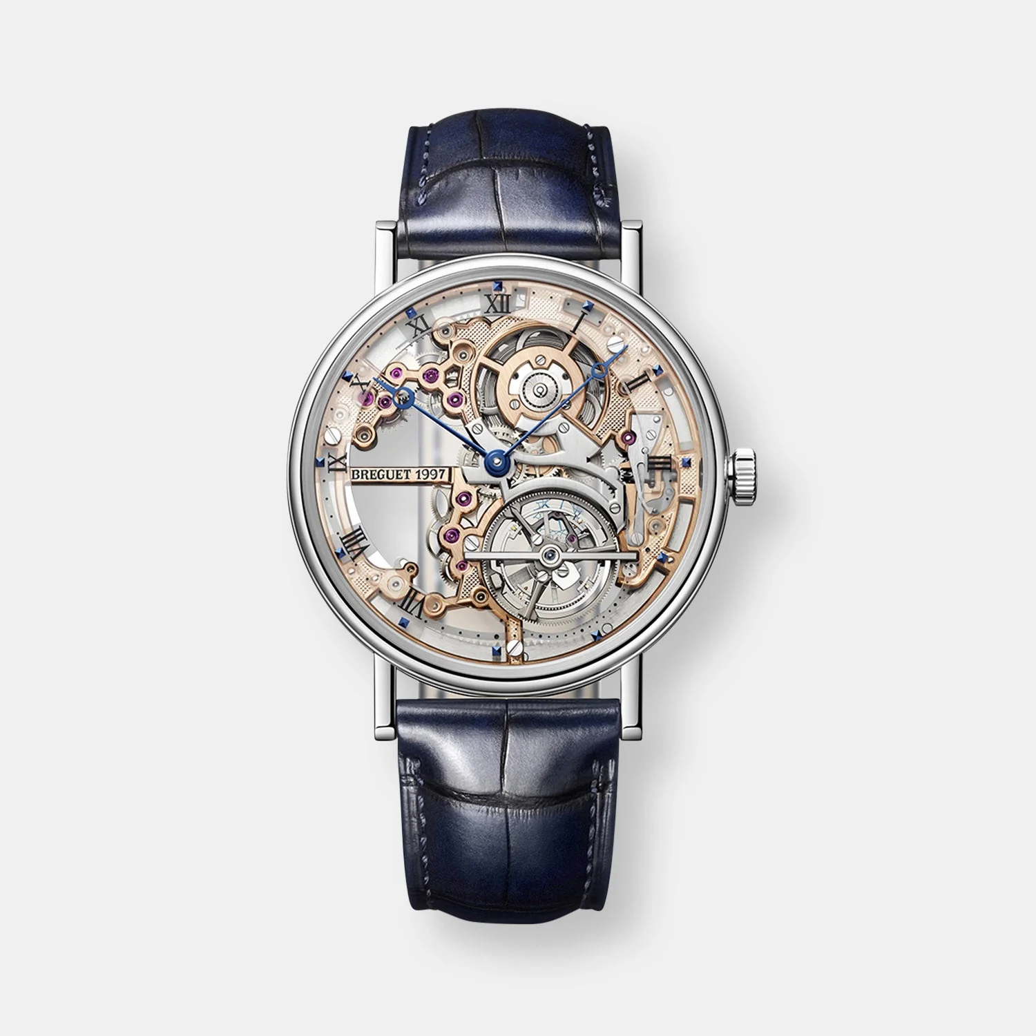 Montre classique tourbillon extra-plat squelette 5395