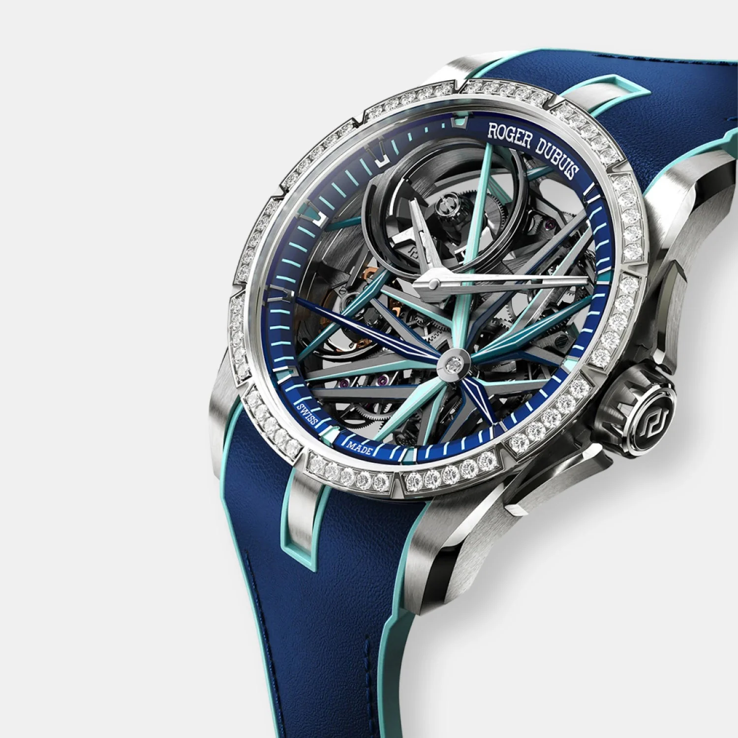 Montre excalibur blacklight mb or blanc 42mm - Image 2