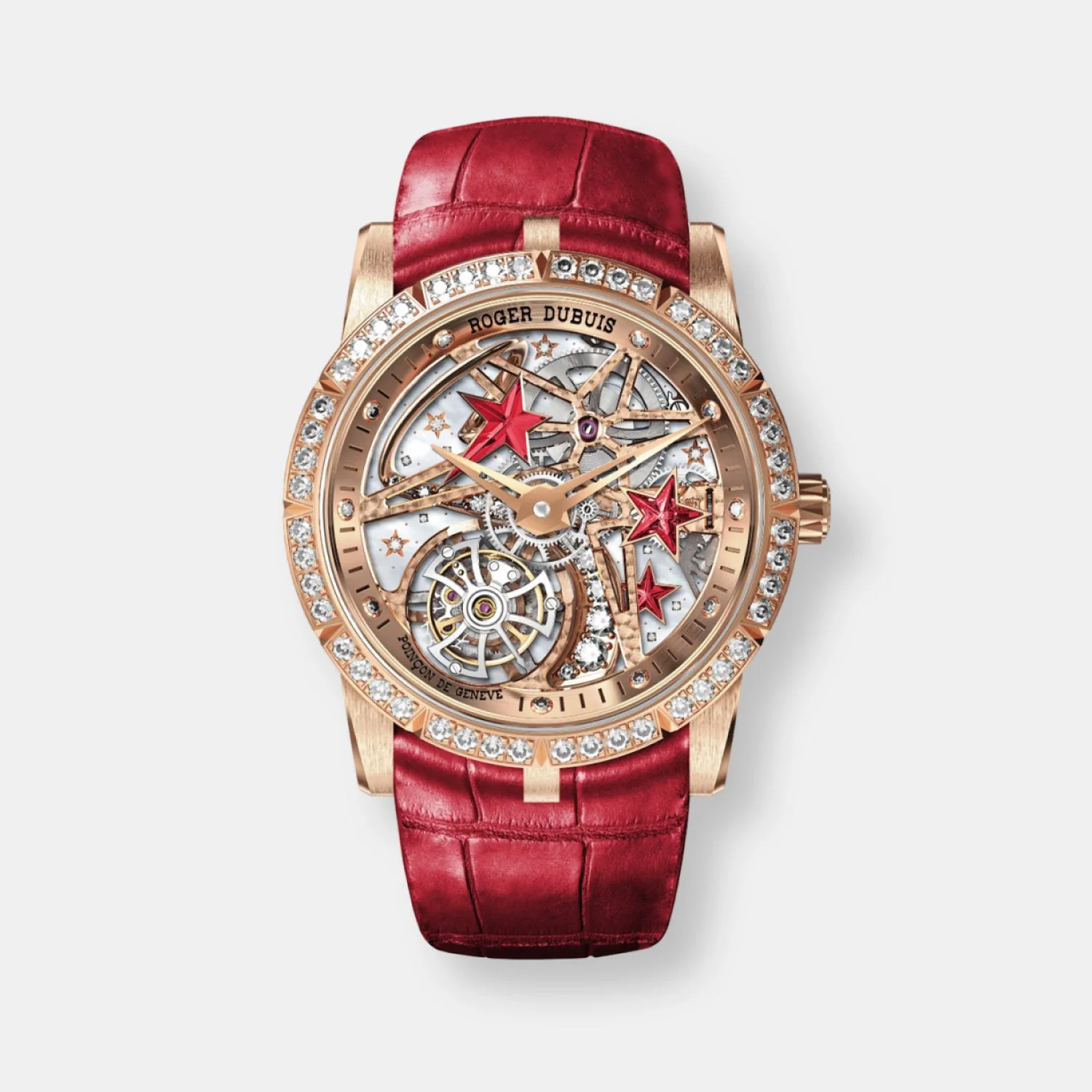 Montre excalibur shooting star pink gold 36mm