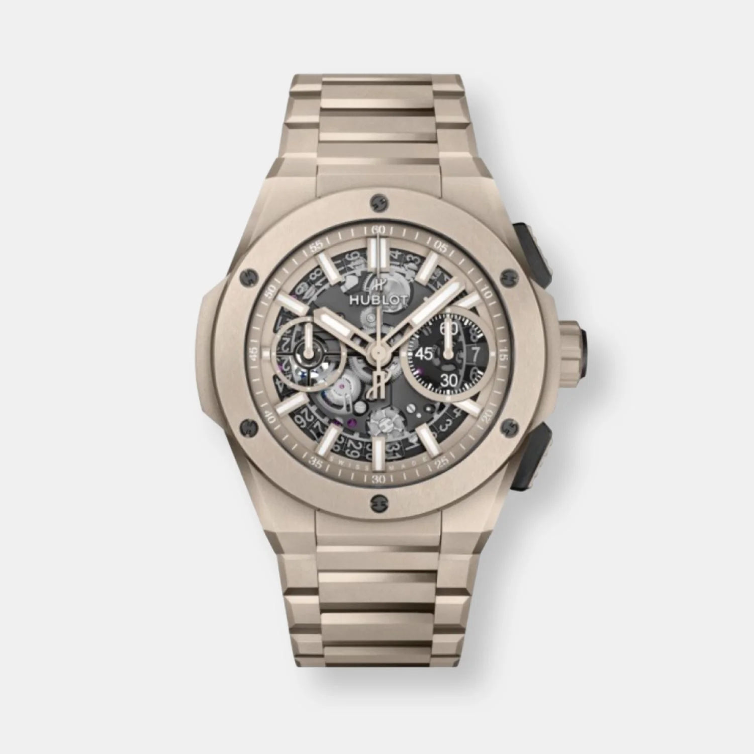Montre integral beige ceramic
