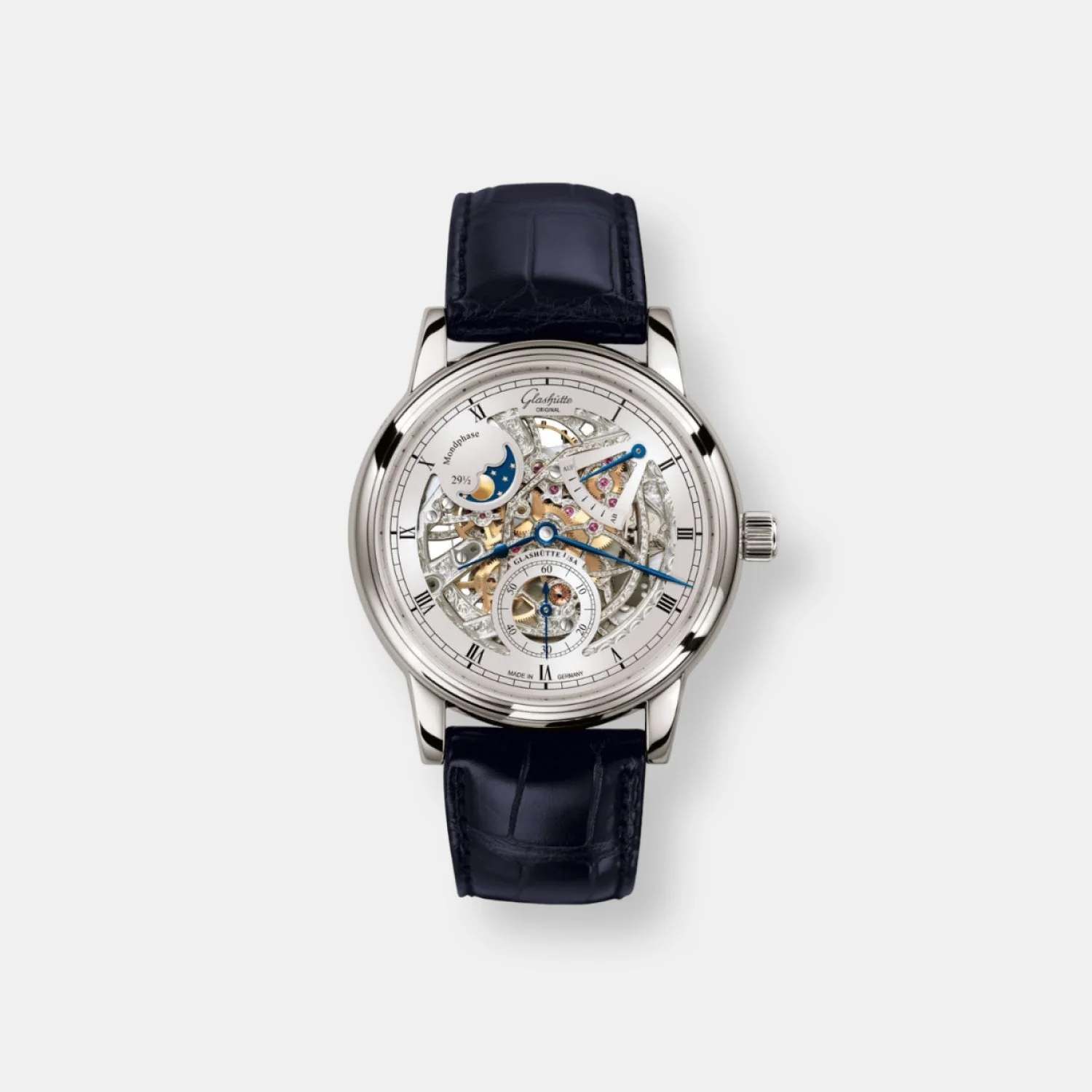 Montre senator phase de lune édition squelette