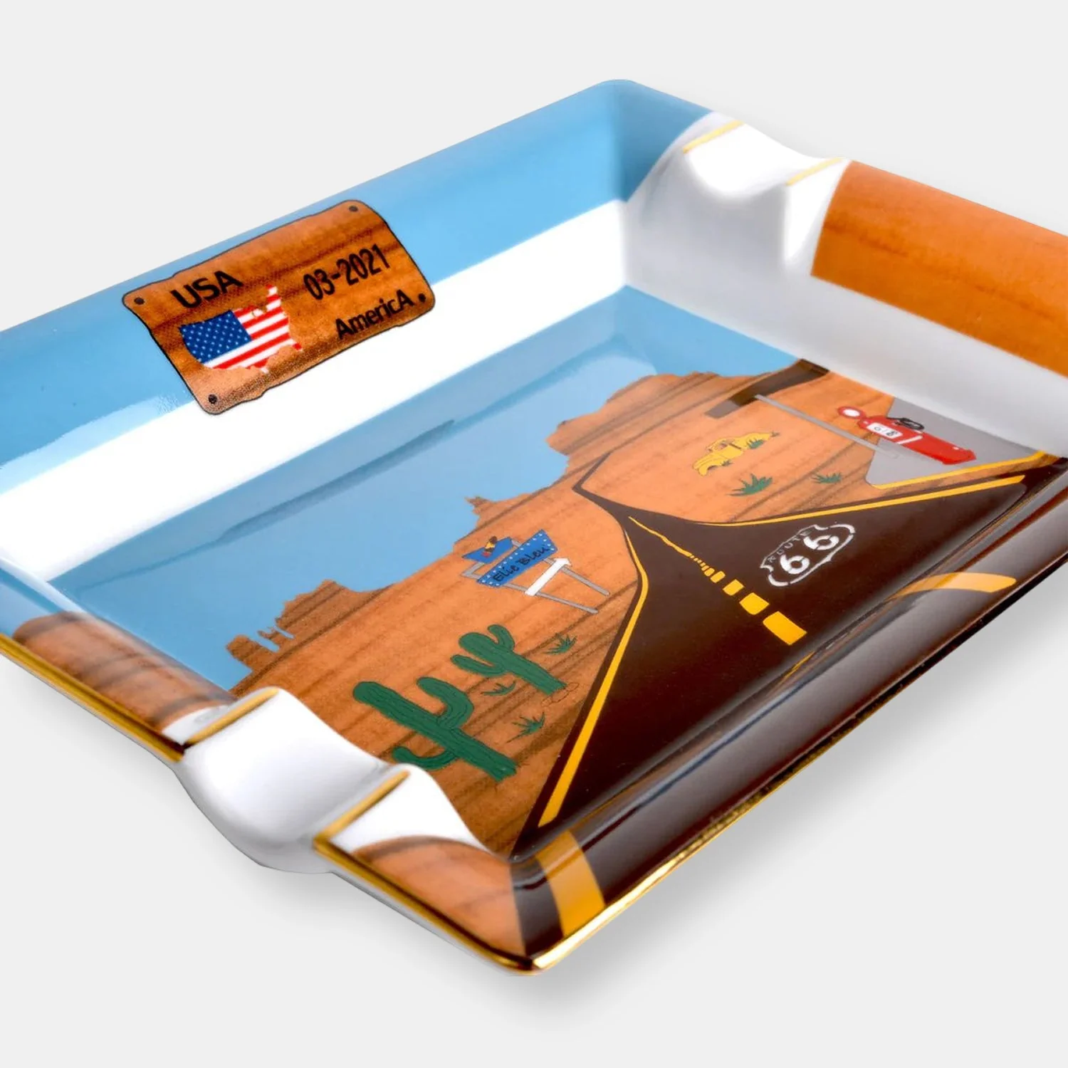 "route 66" - cendrier en porcelaine - Image 3