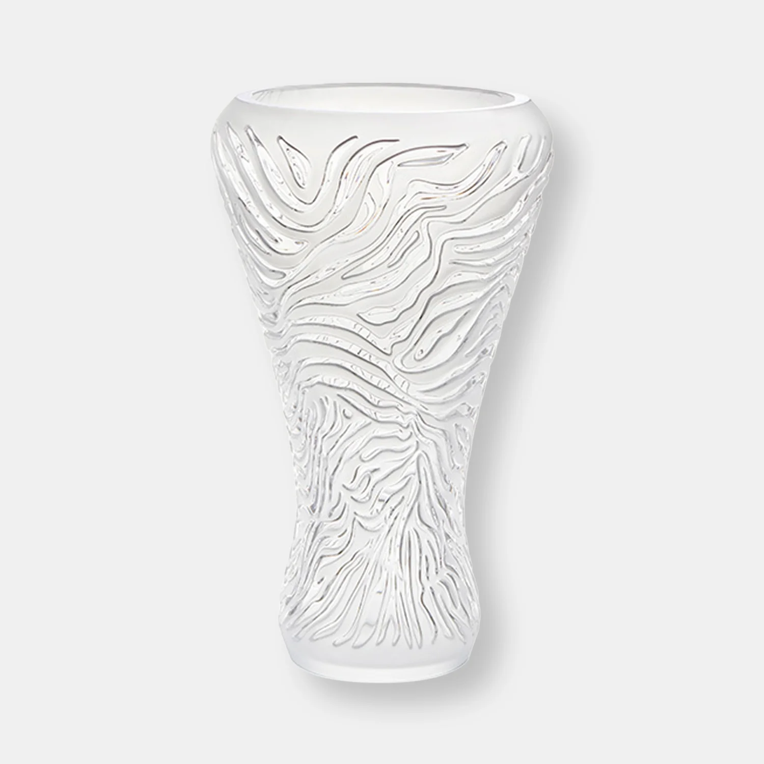 Vase zebre inc relief satine